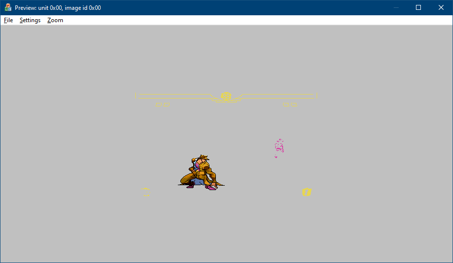 Jotaro isolated: real palette