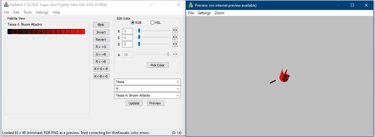 Broom isolated: spectrum